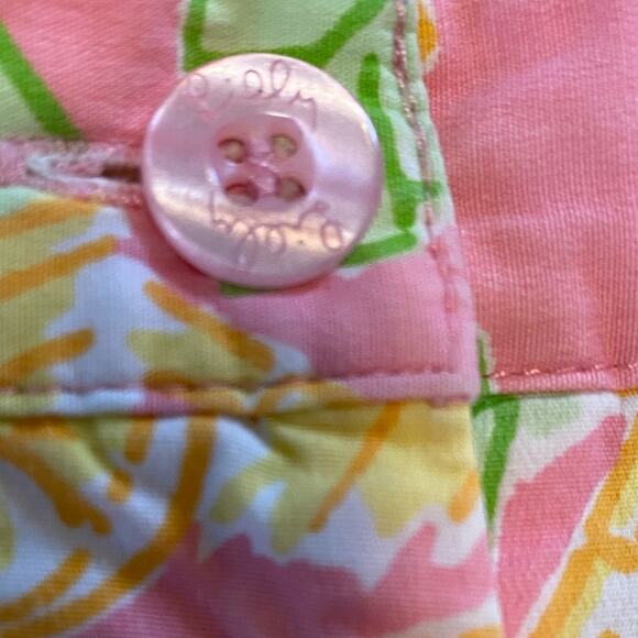 Lilly Pulitzer Womens Sz 2 Vintage Summer Coastal Tropical Straight Ankle Pants - Picture 5 of 11